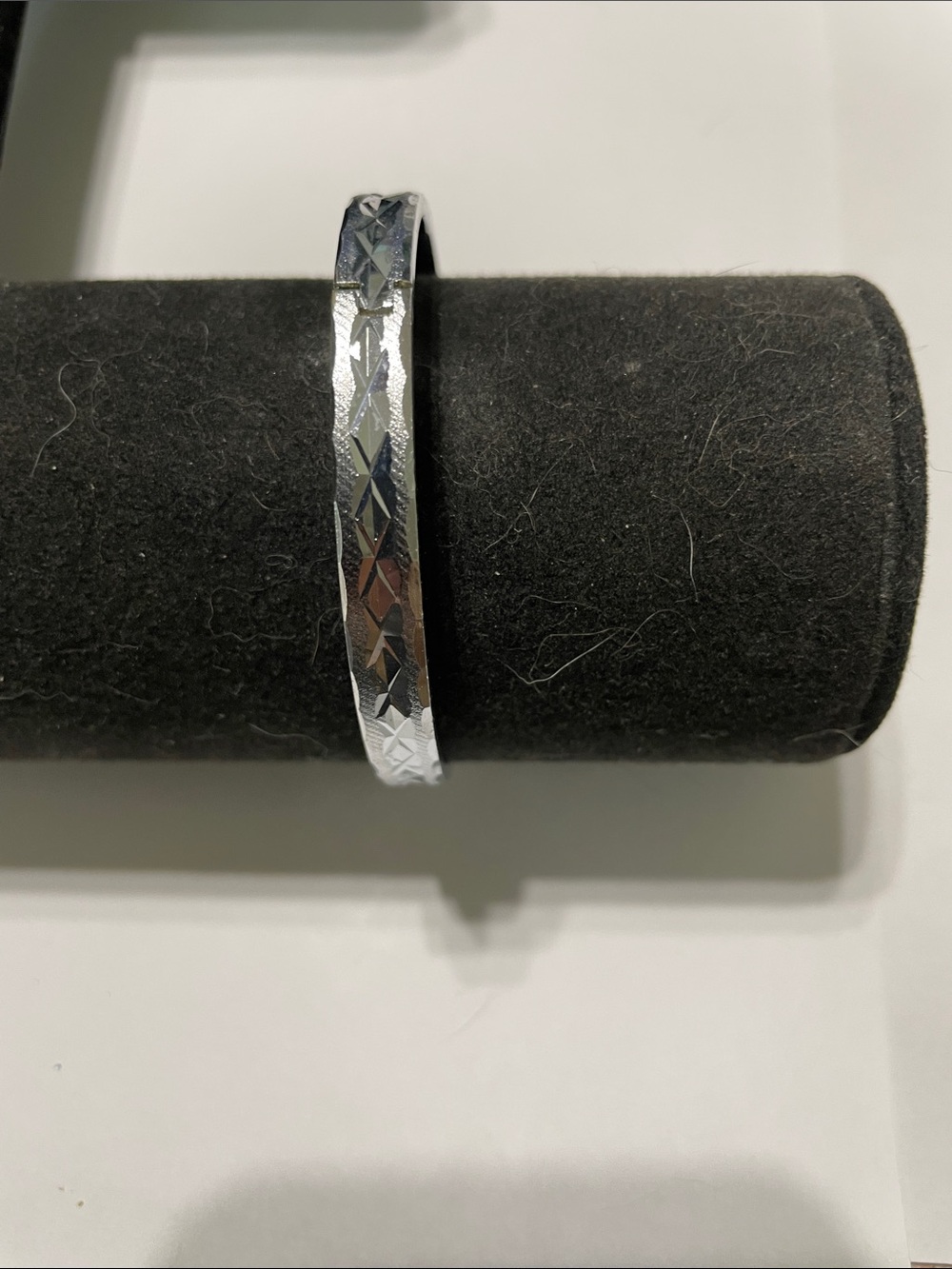 Silver Patterned yBangle Bracelet.  Size 6.5. 7/25/6